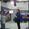 On set with Amscot